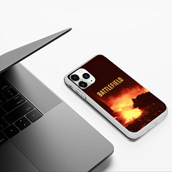 Чехол iPhone 11 Pro матовый Battlefield War, цвет: 3D-белый — фото 2