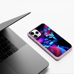 Чехол iPhone 11 Pro матовый Akali KDA, цвет: 3D-розовый — фото 2