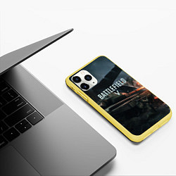 Чехол iPhone 11 Pro матовый Battlefield V, цвет: 3D-желтый — фото 2
