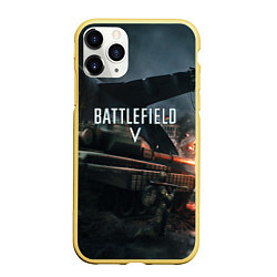 Чехол iPhone 11 Pro матовый Battlefield V, цвет: 3D-желтый