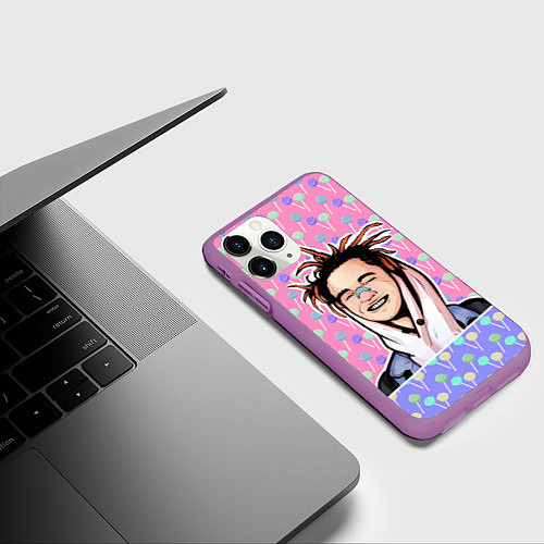 Чехол iPhone 11 Pro матовый GONE Fludd / 3D-Фиолетовый – фото 3