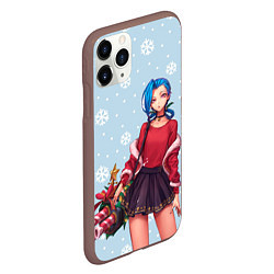 Чехол iPhone 11 Pro матовый New Year Jinx, цвет: 3D-коричневый — фото 2