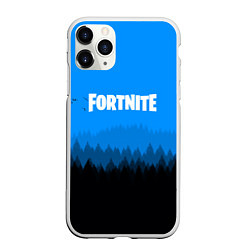 Чехол iPhone 11 Pro матовый Fortnite: Sky Forest, цвет: 3D-белый