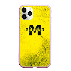 Чехол iPhone 11 Pro матовый Metro Exodus: Yellow Grunge, цвет: 3D-розовый