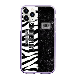 Чехол iPhone 11 Pro матовый PUBG: Zebras Lifestyle, цвет: 3D-светло-сиреневый