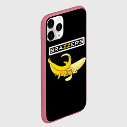 Чехол iPhone 11 Pro матовый Brazzers: Black Banana, цвет: 3D-малиновый — фото 2