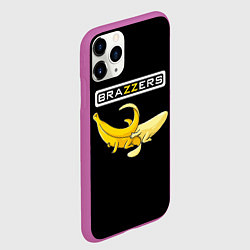 Чехол iPhone 11 Pro матовый Brazzers: Black Banana, цвет: 3D-фиолетовый — фото 2