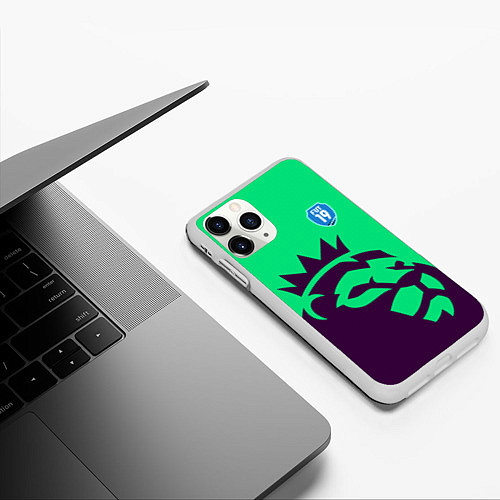 Чехол iPhone 11 Pro матовый FIFA Barclays 2019 / 3D-Белый – фото 3