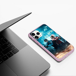 Чехол iPhone 11 Pro матовый Resident Evil 2, цвет: 3D-розовый — фото 2