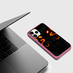 Чехол iPhone 11 Pro матовый Fortnite Omega, цвет: 3D-малиновый — фото 2
