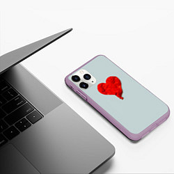 Чехол iPhone 11 Pro матовый Kanye West: Heartbreak, цвет: 3D-сиреневый — фото 2