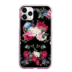 Чехол iPhone 11 Pro матовый Big Bang: Flower Road, цвет: 3D-розовый