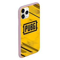 Чехол iPhone 11 Pro матовый PUBG: Yellow Trace, цвет: 3D-розовый — фото 2