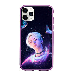 Чехол iPhone 11 Pro матовый BTS DNA, цвет: 3D-фиолетовый