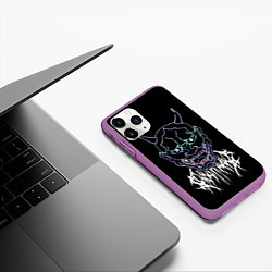 Чехол iPhone 11 Pro матовый Ghostemane, цвет: 3D-фиолетовый — фото 2