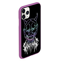 Чехол iPhone 11 Pro матовый Ghostemane, цвет: 3D-фиолетовый — фото 2