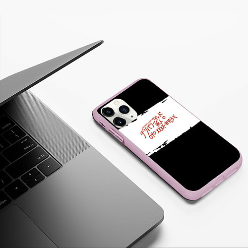 Чехол iPhone 11 Pro матовый Бездомный Бог / 3D-Розовый – фото 3