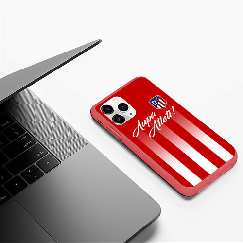 Чехол iPhone 11 Pro матовый Aupa Atleti / 3D-Красный – фото 3