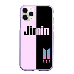 Чехол iPhone 11 Pro матовый BTS Jimin, цвет: 3D-светло-сиреневый