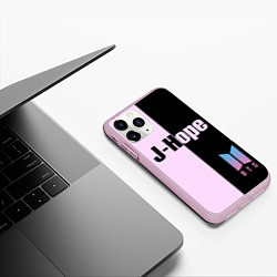 Чехол iPhone 11 Pro матовый BTS J-hope, цвет: 3D-розовый — фото 2