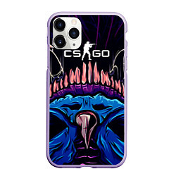 Чехол iPhone 11 Pro матовый CS:GO Hyper Beast Skin, цвет: 3D-светло-сиреневый