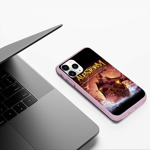 Чехол iPhone 11 Pro матовый Alestorm: Golden Ship / 3D-Розовый – фото 3