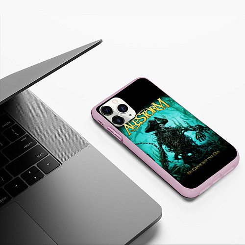 Чехол iPhone 11 Pro матовый Alestorm: Death Pirate / 3D-Розовый – фото 3