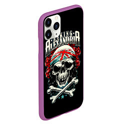 Чехол iPhone 11 Pro матовый Asking Alexandria: Alone In A Room, цвет: 3D-фиолетовый — фото 2