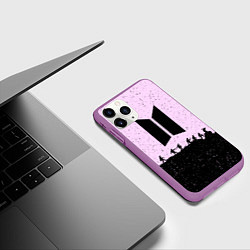 Чехол iPhone 11 Pro матовый Bangtan Boys, цвет: 3D-фиолетовый — фото 2