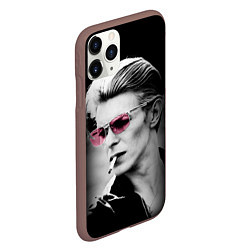Чехол iPhone 11 Pro матовый Дэвид Боуи, цвет: 3D-коричневый — фото 2