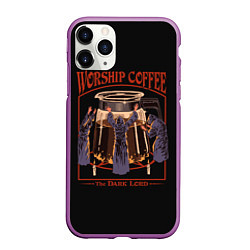 Чехол iPhone 11 Pro матовый Worship Coffee