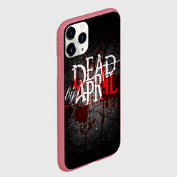 Чехол iPhone 11 Pro матовый Dead by April, цвет: 3D-малиновый — фото 2