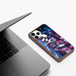 Чехол iPhone 11 Pro матовый Five Nights at Freddys, цвет: 3D-коричневый — фото 2