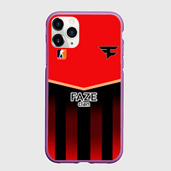 Чехол iPhone 11 Pro матовый Cs:go - Faze The Form 2022, цвет: 3D-фиолетовый