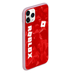 Чехол iPhone 11 Pro матовый ROBLOX: Red Style, цвет: 3D-розовый — фото 2