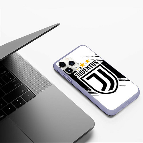 Чехол iPhone 11 Pro матовый Juventus: 3 Stars / 3D-Светло-сиреневый – фото 3