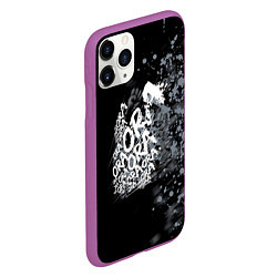 Чехол iPhone 11 Pro матовый JoJo, цвет: 3D-фиолетовый — фото 2