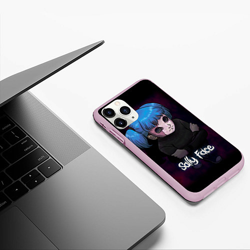 Чехол iPhone 11 Pro матовый Sally Face: Lonely / 3D-Розовый – фото 3