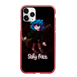 Чехол iPhone 11 Pro матовый Sally Face: Fly, цвет: 3D-красный