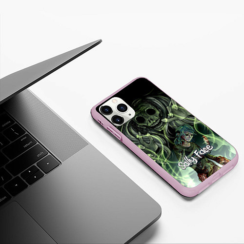 Чехол iPhone 11 Pro матовый Sally Face: Death Magic / 3D-Розовый – фото 3