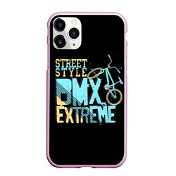 Чехол iPhone 11 Pro матовый BMX Extreme, цвет: 3D-розовый