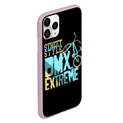 Чехол iPhone 11 Pro матовый BMX Extreme, цвет: 3D-розовый — фото 2