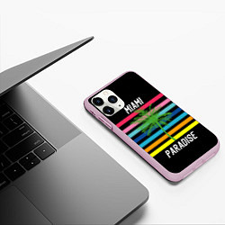 Чехол iPhone 11 Pro матовый Miami Paradise, цвет: 3D-розовый — фото 2