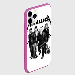 Чехол iPhone 11 Pro матовый Metallica, цвет: 3D-фиолетовый — фото 2