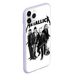 Чехол iPhone 11 Pro матовый Metallica, цвет: 3D-светло-сиреневый — фото 2