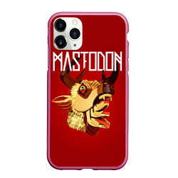 Чехол iPhone 11 Pro матовый Mastodon: Leviathan, цвет: 3D-малиновый
