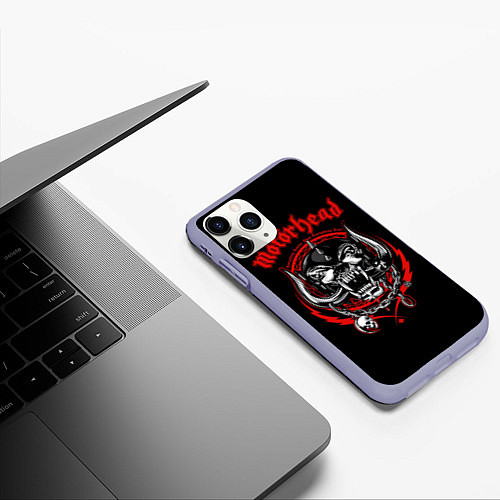 Чехол iPhone 11 Pro матовый Motorhead Demons / 3D-Светло-сиреневый – фото 3