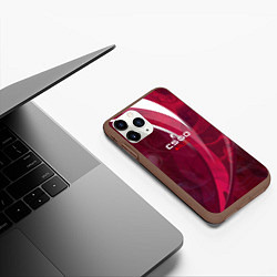 Чехол iPhone 11 Pro матовый Cs:go - Ruby 2022 Рубин, цвет: 3D-коричневый — фото 2