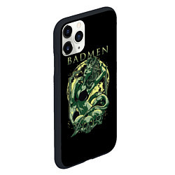 Чехол iPhone 11 Pro матовый Badmen, цвет: 3D-черный — фото 2