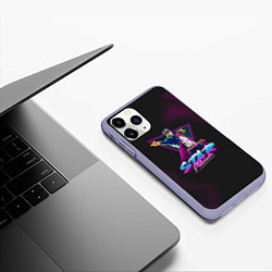 Чехол iPhone 11 Pro матовый JoJo: Star Platinum, цвет: 3D-светло-сиреневый — фото 2